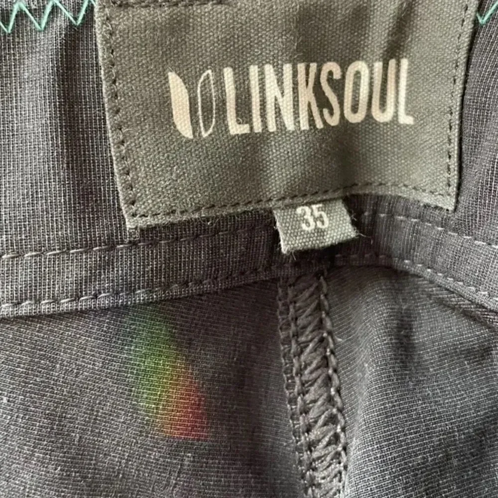 NWT LinkSoul Men’s Boardwalker Golf Short Hybrid Swim Land & Sea Black Size 35